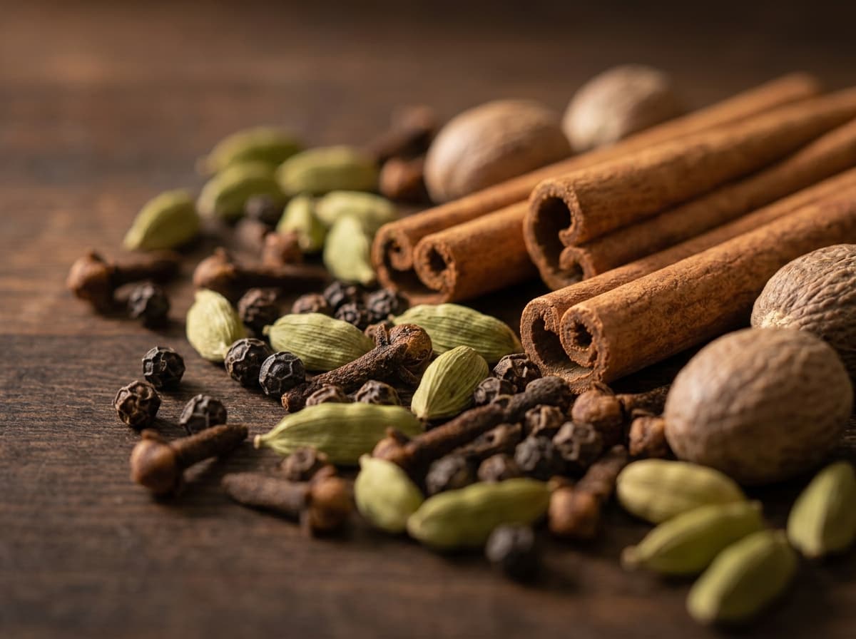 Close-up texture of Ceylon spices